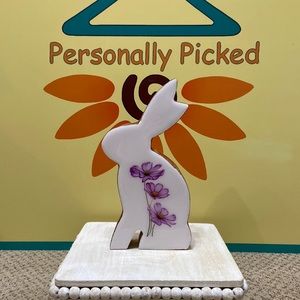 Laura Ashley Wooden Floral Bunny